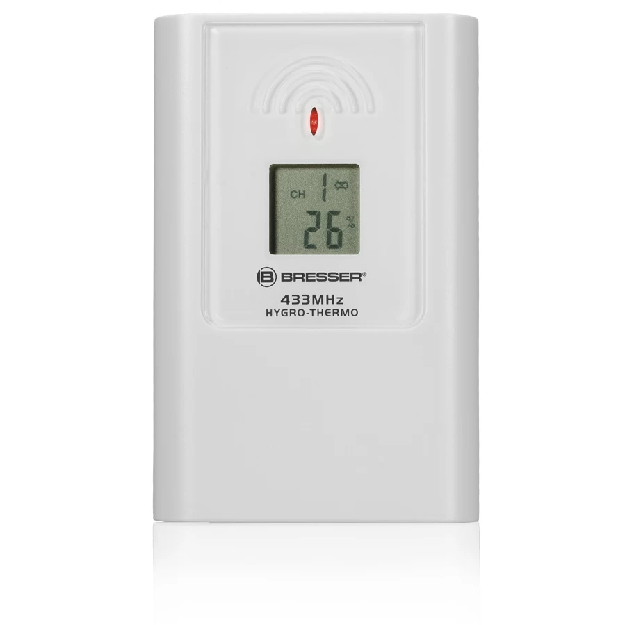 Bresser JC LCD Weather Station Clock with Temperature Display – Accurate Indoor/Outdoor Climate Monitor