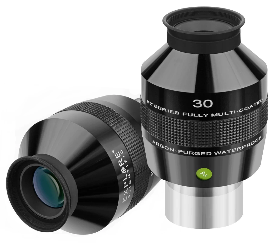 Bresser 82° Ar 30mm Eyepiece (2") for Telescopes - High Magnification Wide Field View