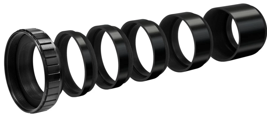 Bresser T2 Extension Tube Set for Macro Photography - Compatible with DSLR & Mirrorless Cameras