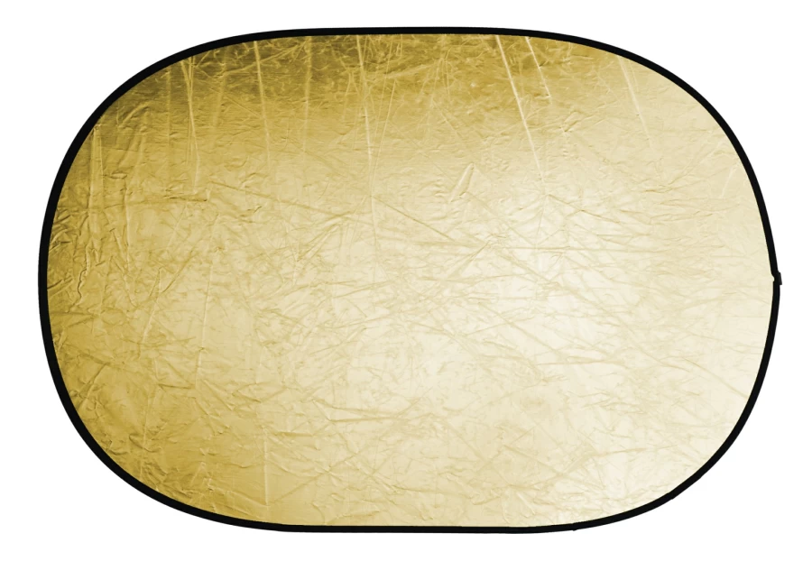 Bresser BR-TR5 60x90cm Gold/Silver Collapsible 2-in-1 Photography Reflector for Professional Studio Lighting