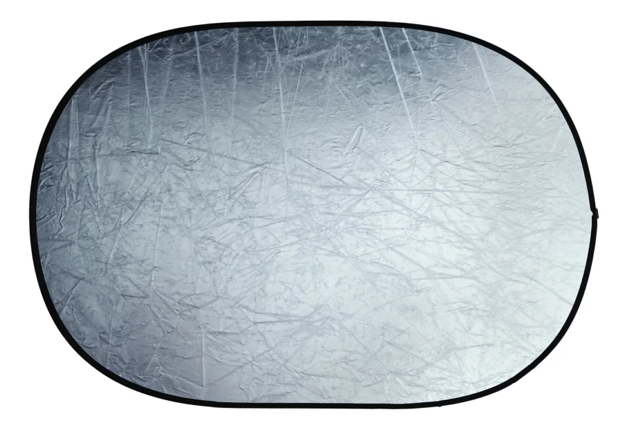 Bresser BR-TR5 60x90cm Gold/Silver Collapsible 2-in-1 Photography Reflector for Professional Studio Lighting