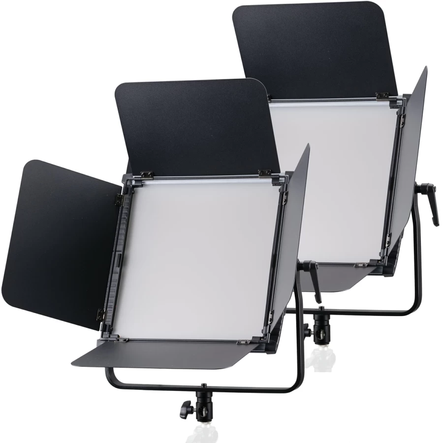 Bresser Br-S100B Pro Dual Panel Light Kit – Professional Studio Lighting for Photography and Video