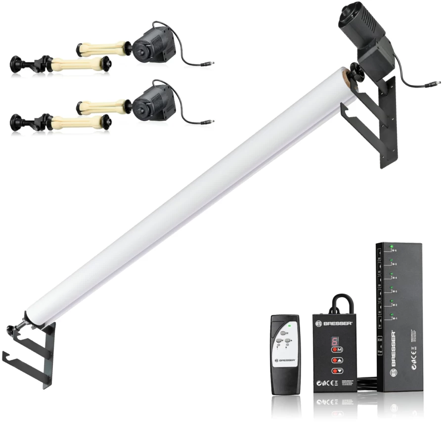 Bresser EBS-3 Electric Background System for 3 Roller Stands - Professional Photo Studio Setup