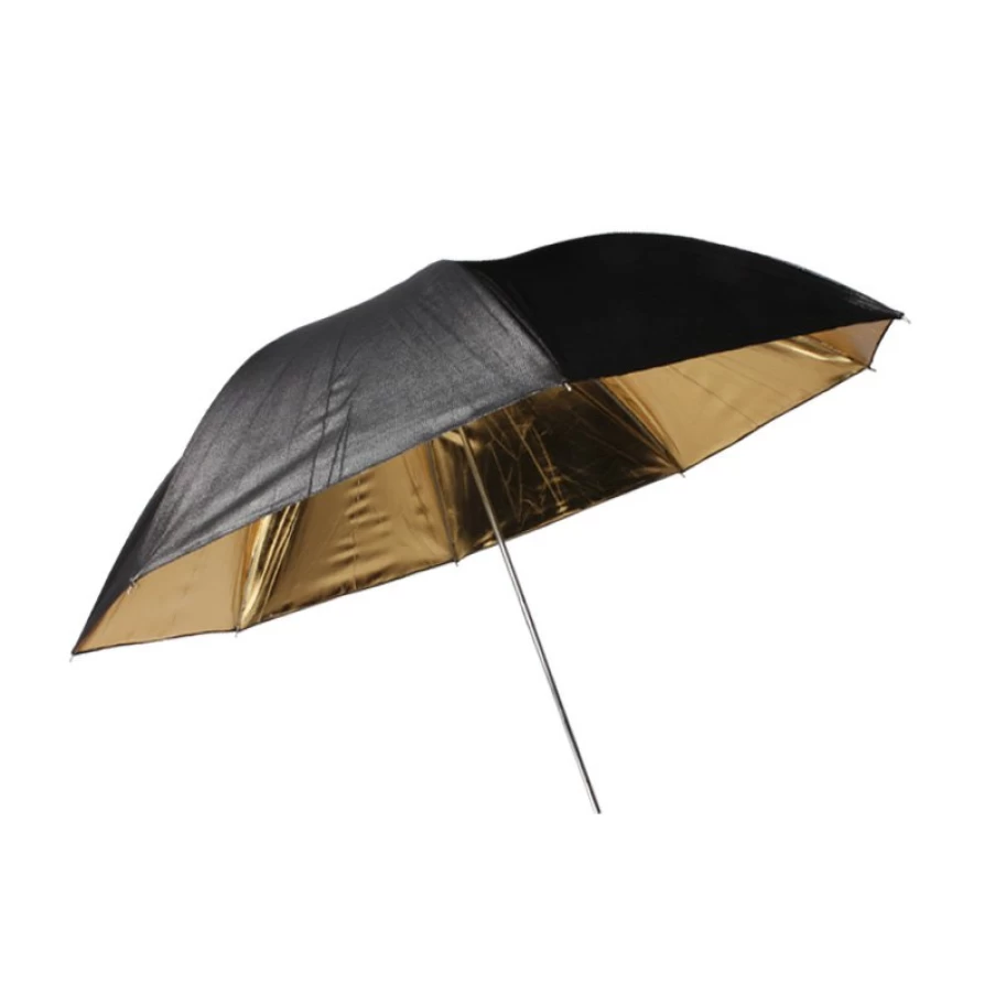 Bresser SM-01 101cm Photography Reflective Umbrella Black/Gold for Studio Lighting