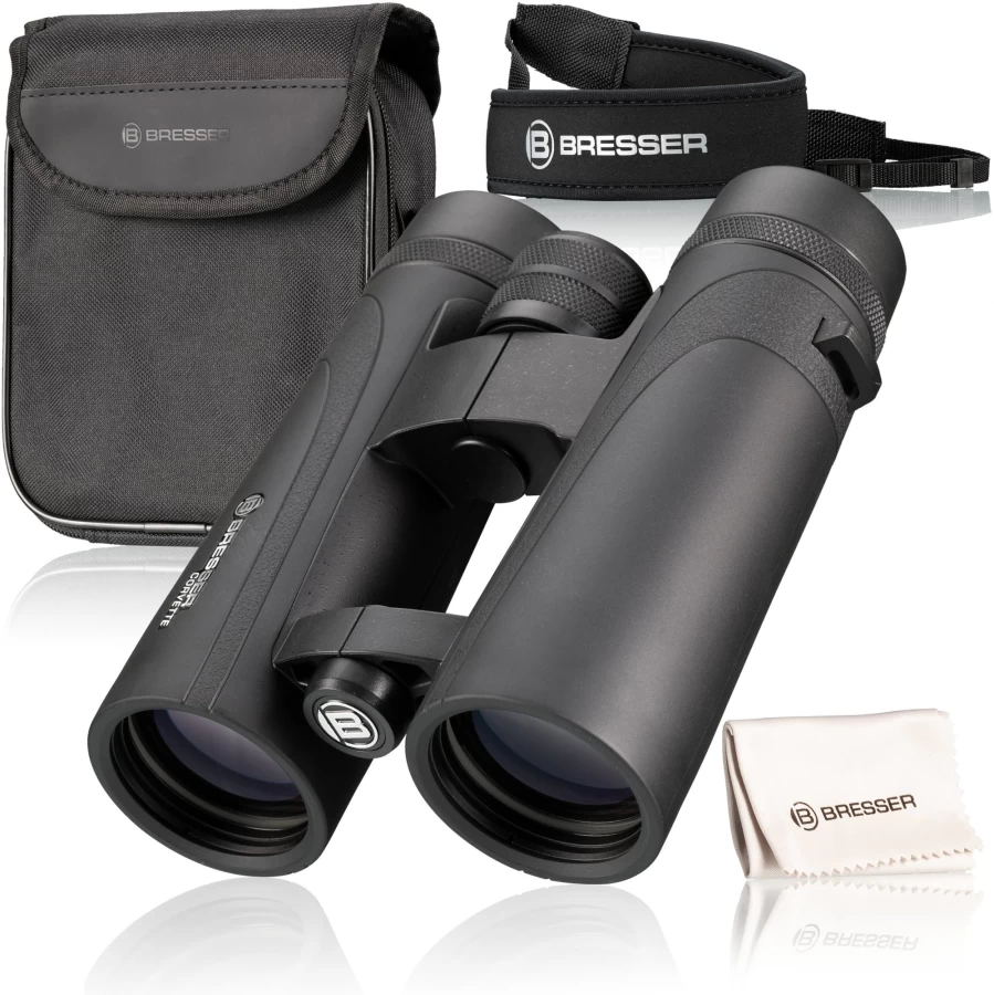 Bresser 10X42 Corvette Binoculars with Nitrogen Filling, Waterproof & Fogproof for Outdoor Adventures