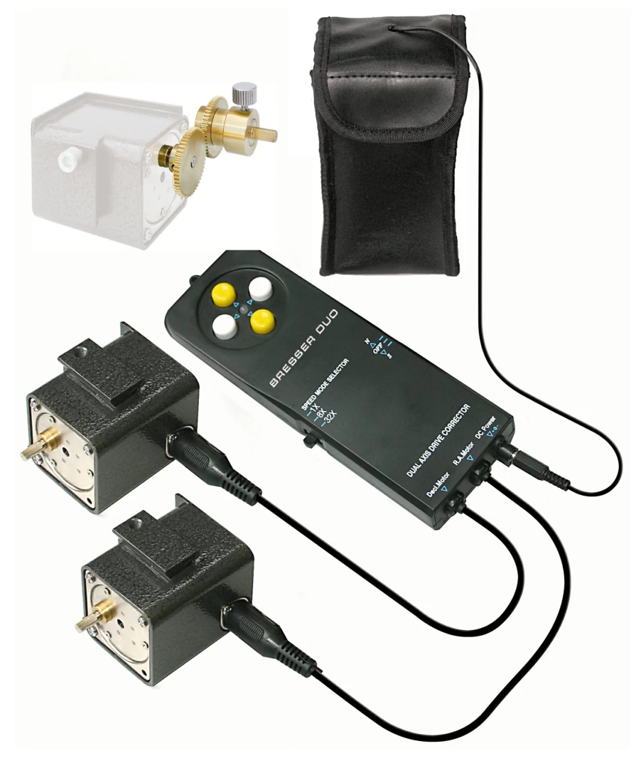 Bresser Ra/Dec Motor Kit Duo for Exos-2 and EQ/Mon-2 Telescopes – Precision Dual-Axis Tracking System