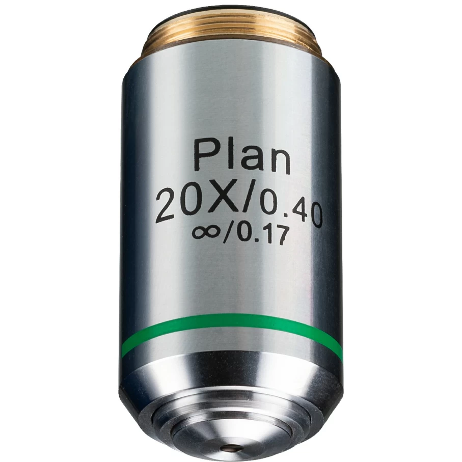 Bresser 20X DIN Plan Infinity Objective Microscope Lens for Precision Microscopy