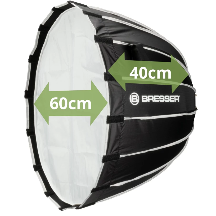 Bresser 60cm Quick Parabolic Deep Octa Softbox for Professional Photography Lighting