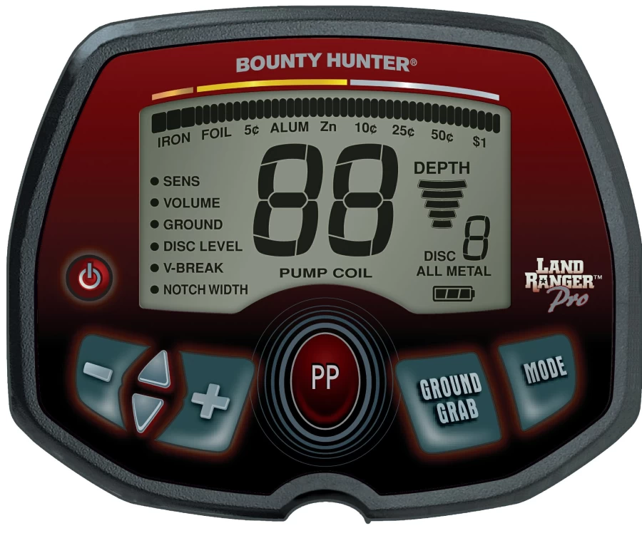 Bresser Bounty Hunter Land Ranger Pro Metal Detector for Professional Treasure Hunting