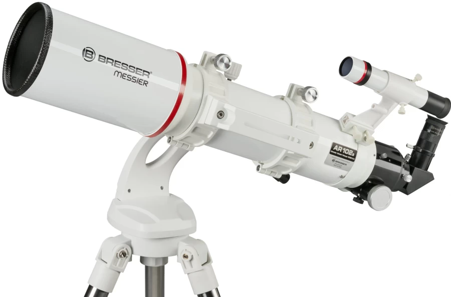 Bresser Messier AR-102/600mm Refractor Telescope with Nano Coating – Portable AZ Mount for Astronomy Beginners