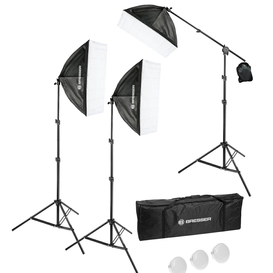 Bresser BR-230B LED Daylight Set - High-Quality LED Lighting Kit for Professional Use