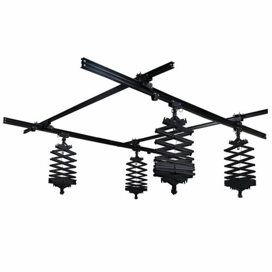 Bresser CR-1 Ceiling Rail System 3x3 Meters with 4 Pantographs for Studio Lighting