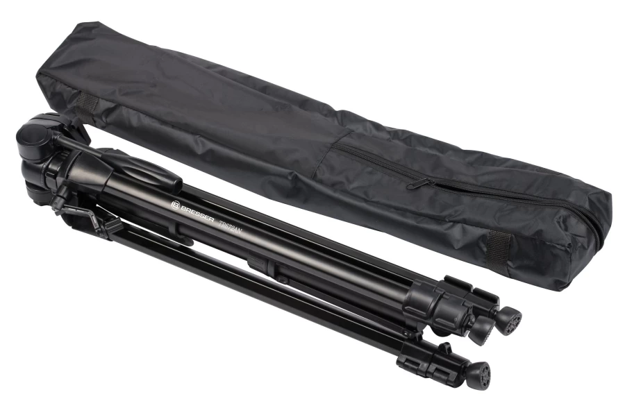 Bresser TR-672AN 3-Way Head Travel Tripod Compact Lightweight for Photography