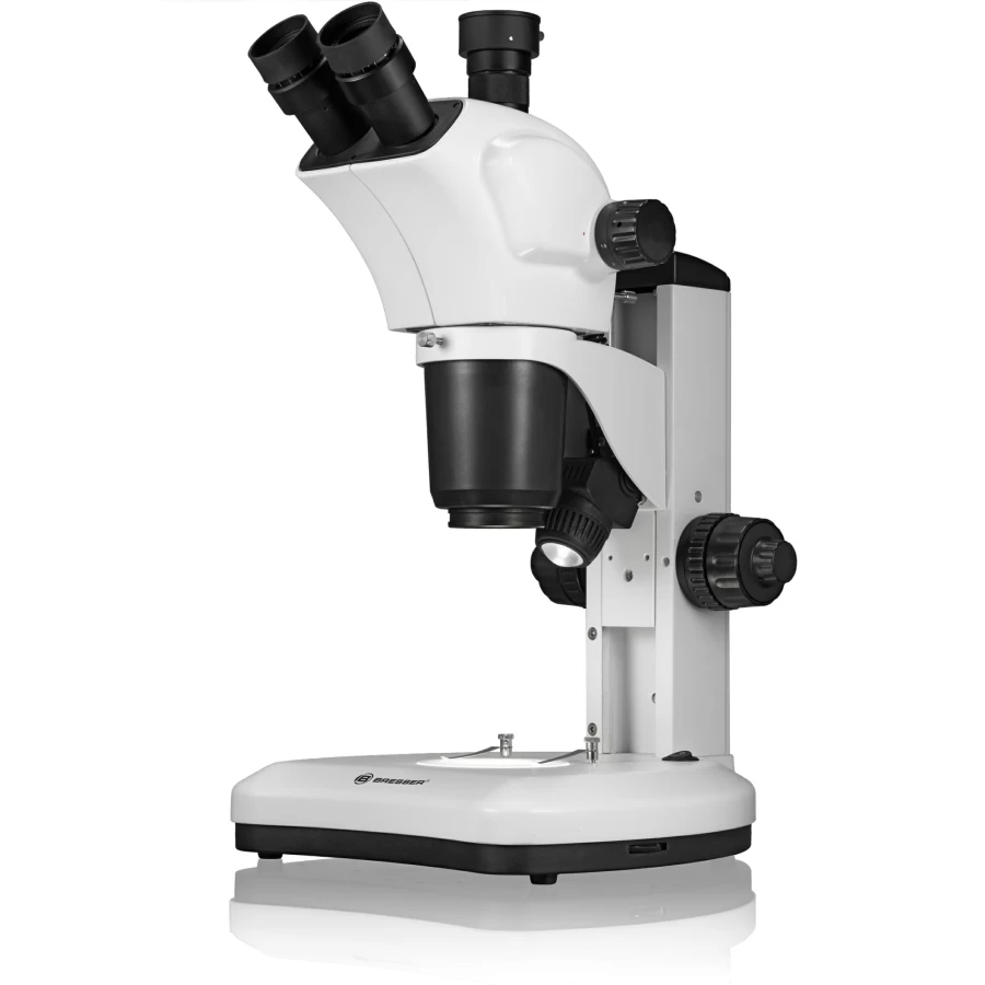 Bresser Science Etd-301 7-63X Zoom Trinocular Stereo Microscope for Precision Lab Research