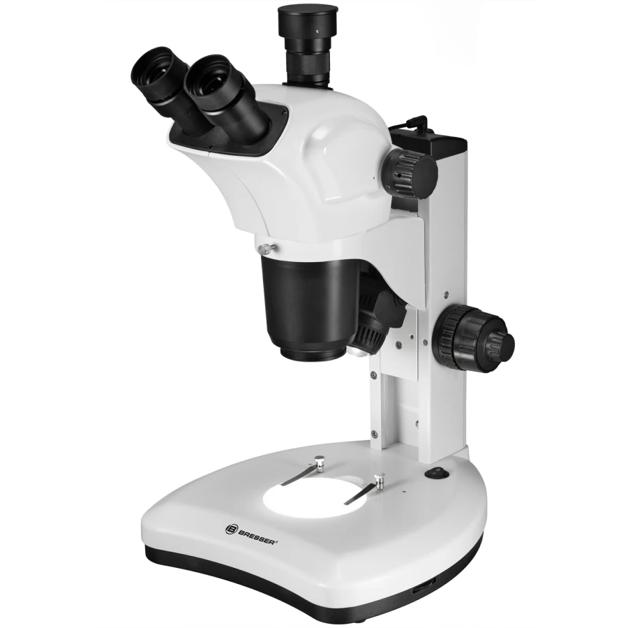 Bresser Science Etd-301 7-63X Zoom Trinocular Stereo Microscope for Precision Lab Research