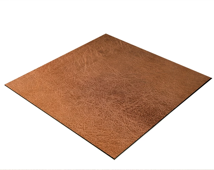 Bresser 60x60cm Rust-Brown Leather Look Flat Lay Photography Background for Tabletop Product Shoots