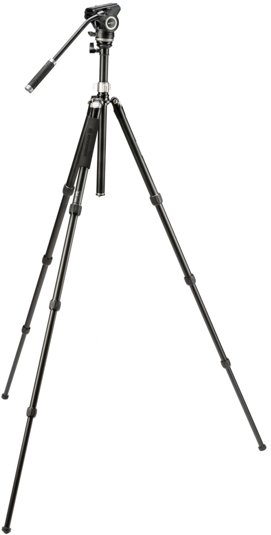 Bresser BX-5 Pro 75mm Video Tripod with Fluid Head for Smooth Camera Movement