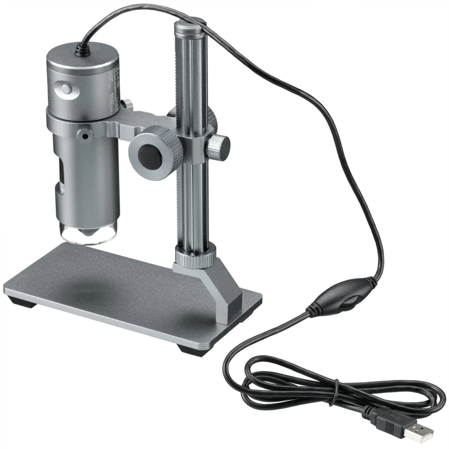 Bresser USB Digital Microscope DST-1028 5MP HD with Adjustable Stand for Electronics, Coins, Jewelry Inspection