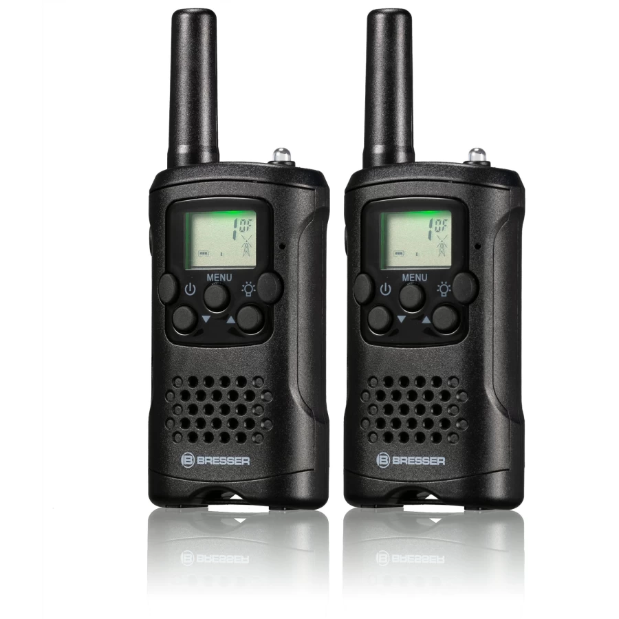 Bresser FM Walkie Talkie 2-Piece Set - Long Range 6KM, Hands-Free Operation, Reliable Two-Way Radio for Outdoor Adventures