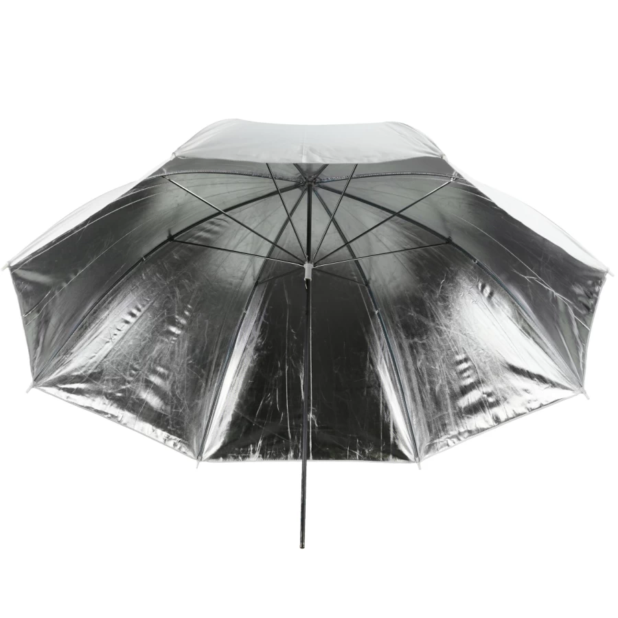 Bresser SM-04 109cm White/Silver Reflective Photography Umbrella for Studio Lighting