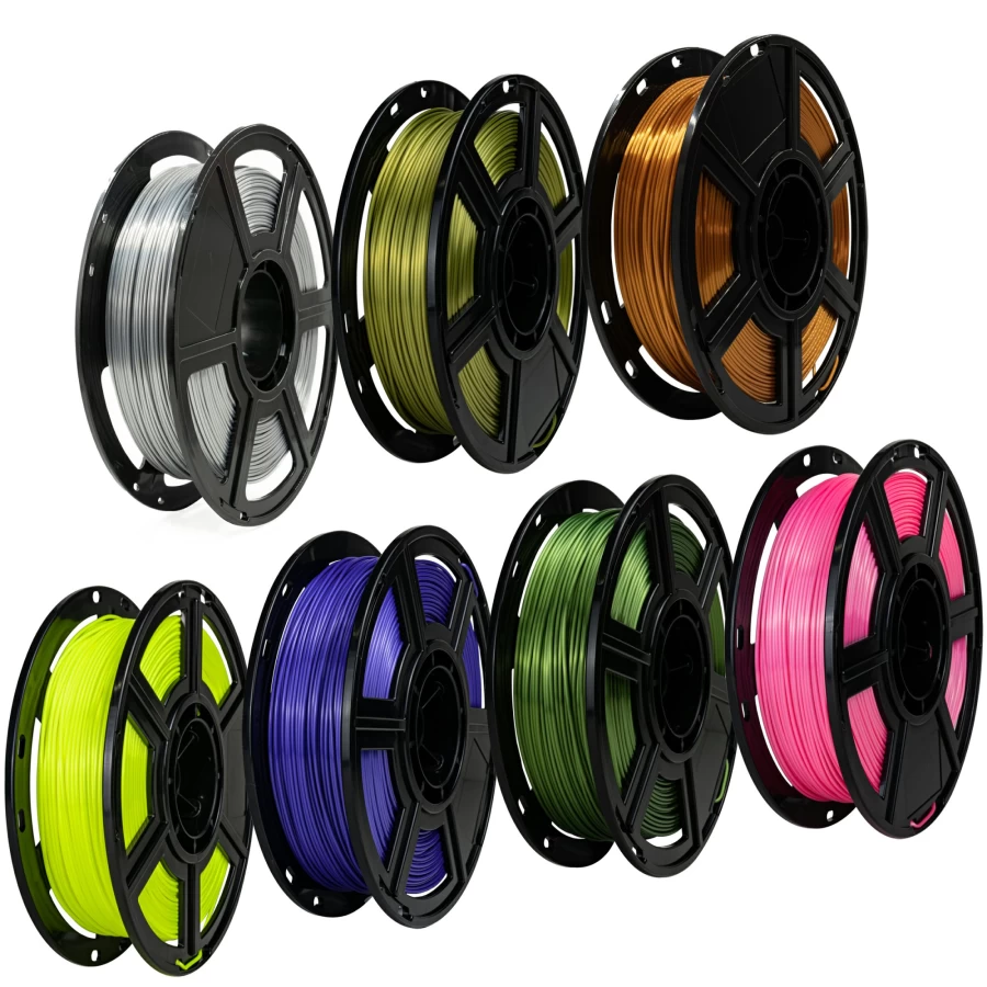 Bresser Silk PLA Filament 1.75mm 3D Printer Filament - High-Quality Silk Shine, Smooth Finish, 1kg Spool (2.2lbs) for 3D Printing