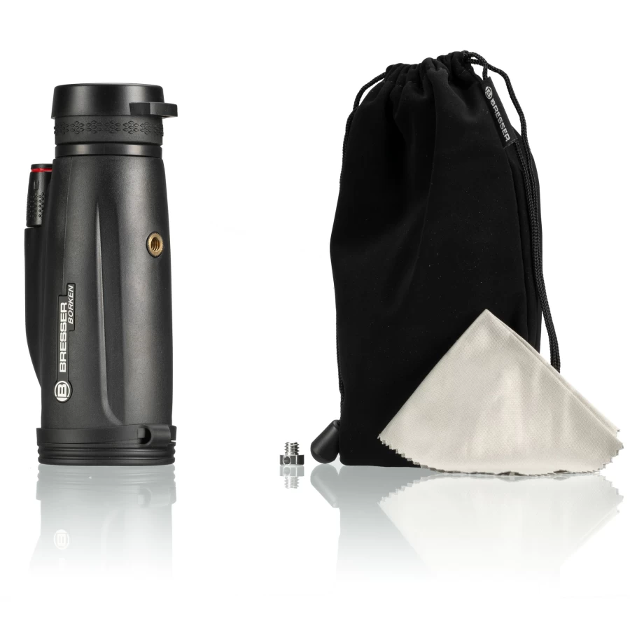 Bresser 10X42 High Power Monocular Telescope for Long Distance Viewing - Compact & Waterproof Design