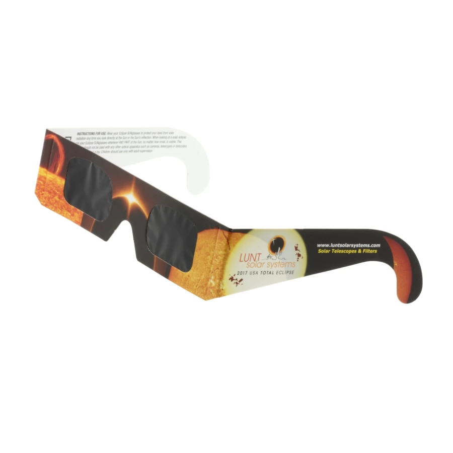 Bresser Lunt Solar Eclipse Glasses - 5 Pack for Safe Sun Viewing - ISO Certified