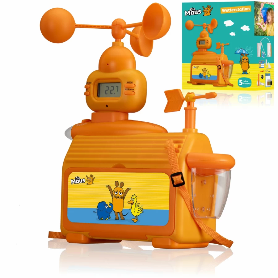 Bresser Die Maus Kids Weather Station – Interactive Children's Educational Weather Toy