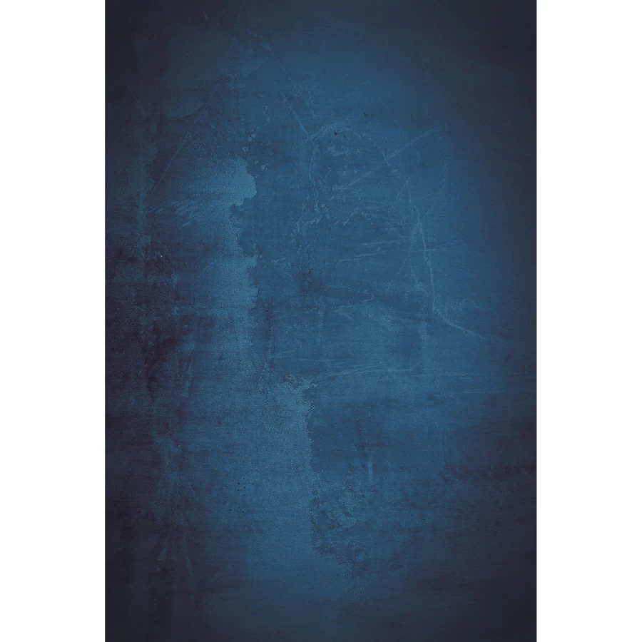 Bresser Vintage Blue Photography Background Cloth 80x120 cm with Decorative Motif for Studio Portraits