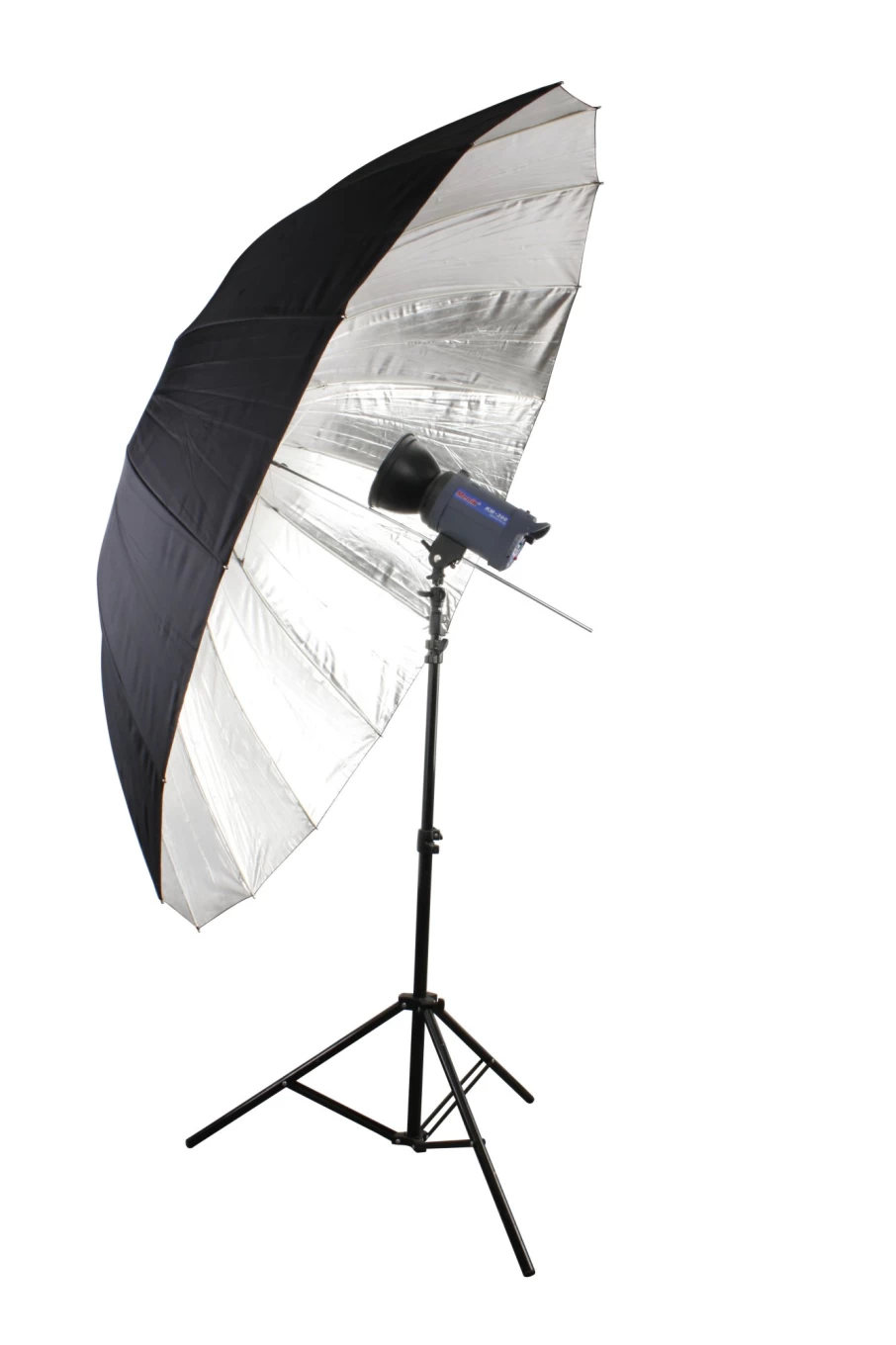 Bresser SM-09 Jumbo 180cm Reflective Umbrella Silver Black Photography Light Modifier