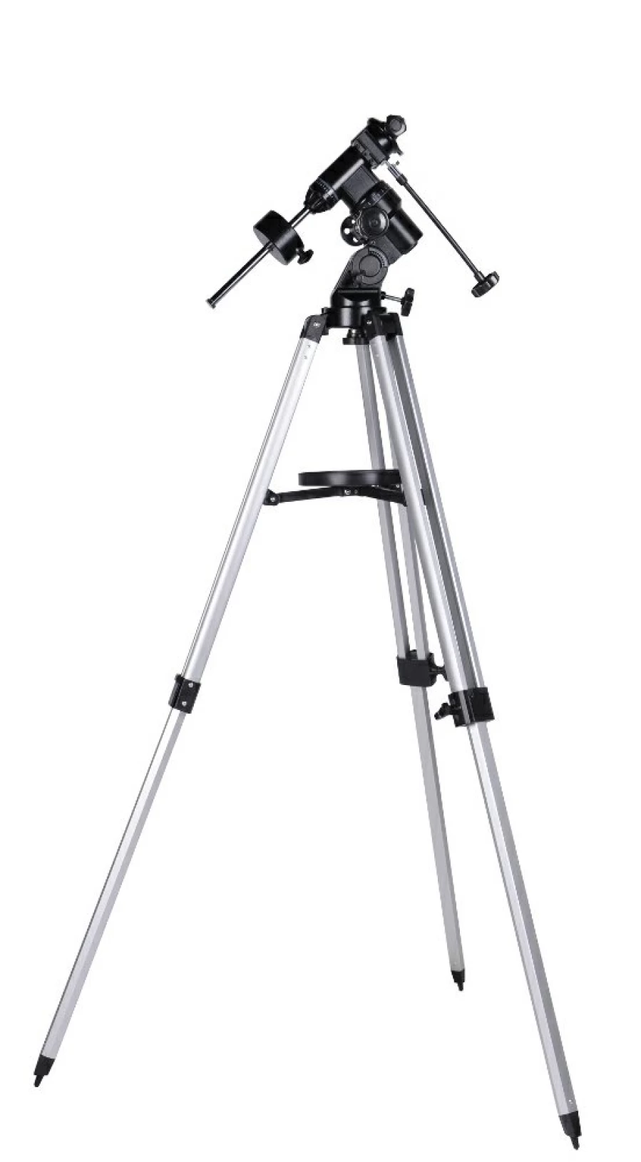 Bresser EQ-3 Telescope Mount with Tripod | Equatorial Telescope Stand for Astronomy | Sturdy Black Aluminum Tripod
