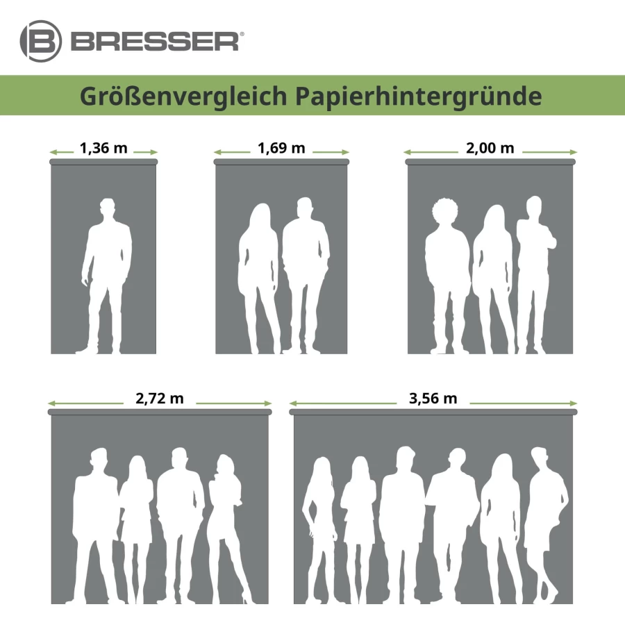Bresser SBP01 Arctic White Paper Background Roll - 3.56m x 15m Premium Photo Studio Backdrop