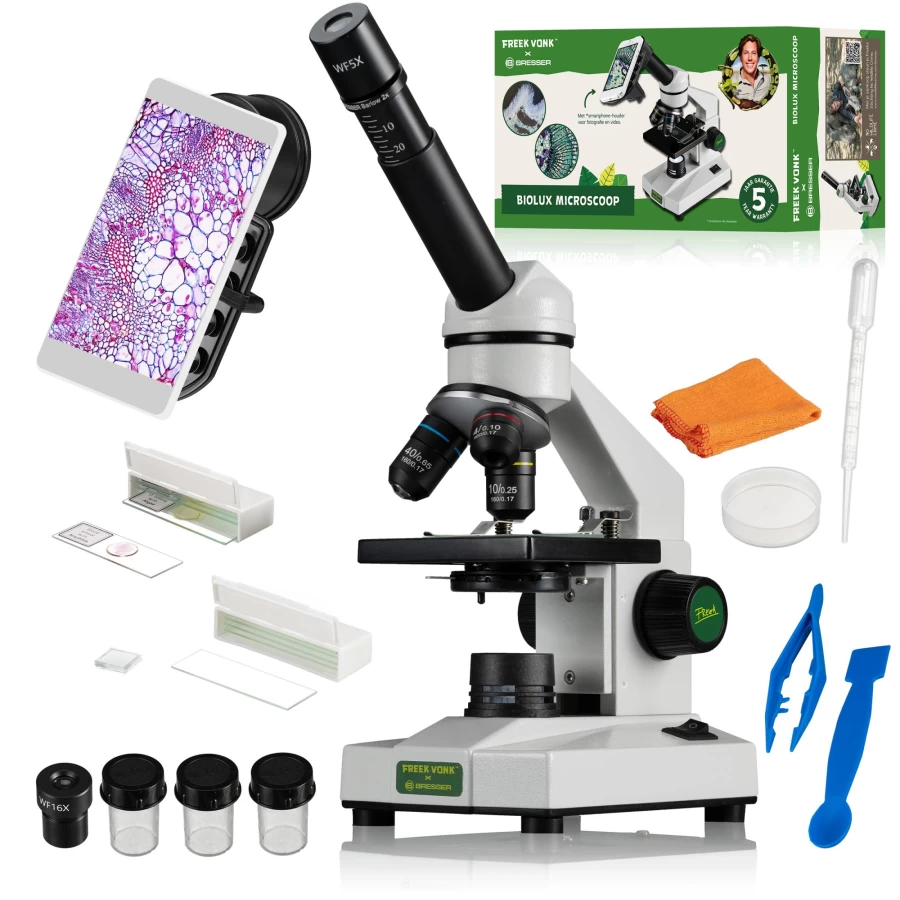 Bresser Biolux Microscope with Freek Vonk Edition – High-Quality Optical Instrument for Enthusiasts
