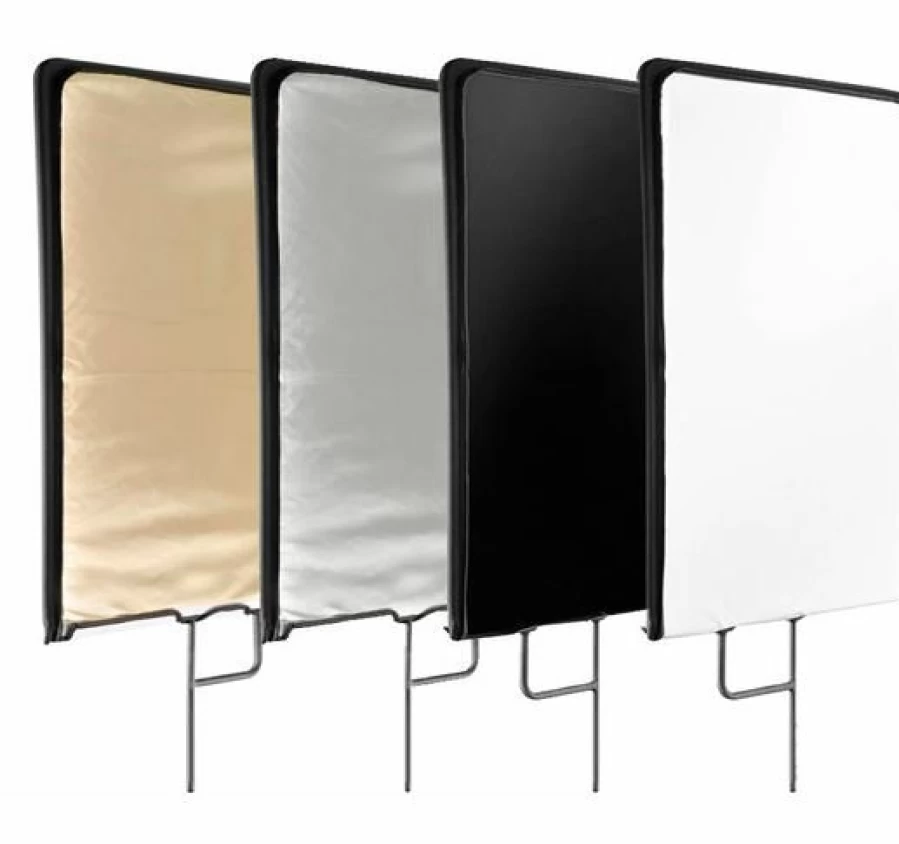 Bresser 45x60cm 5-in-1 C-Stand Flag Panel Kit with Reflector Diffuser for Photography Lighting