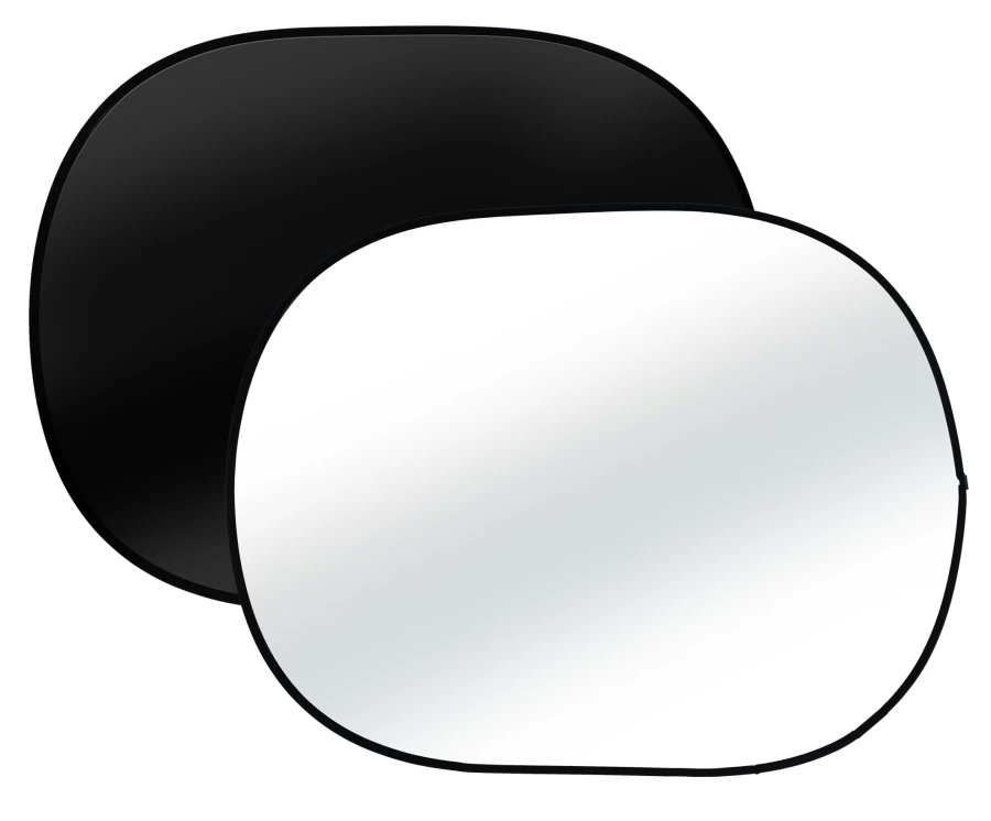 Bresser BR-3 150x200cm Foldable Photo Background - Dual Side Black/White for Studio Photography