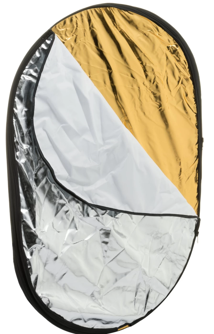 Bresser Br-Tr2 7-in-1 Collapsible Photo Studio Kit - 120x180cm Diffuser, Reflector & Background for Professional Photography