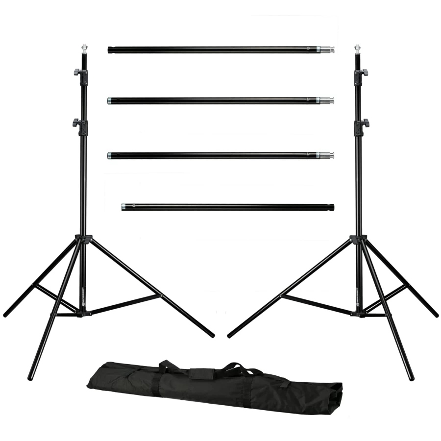 Bresser Br-D23 6x3 Meter White Photo Background System with Cloth for Studio Photography