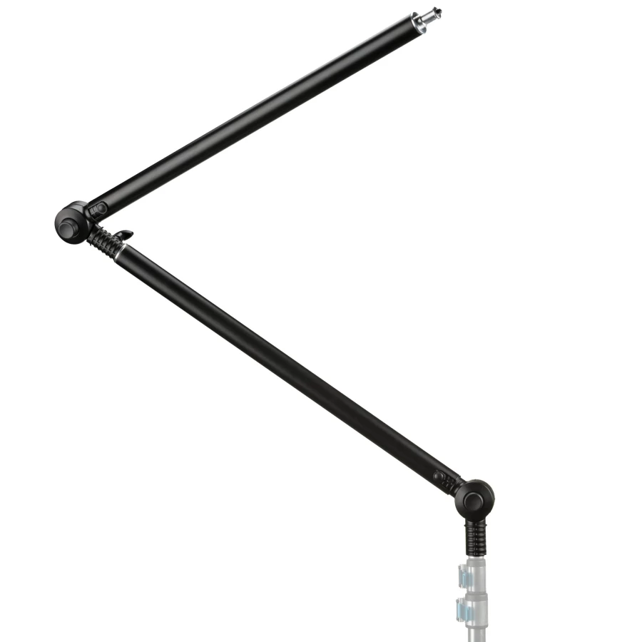 Bresser BR-05B Space Arm with Multi-Clamp for Light Stands – Adjustable Mounting Bracket for Photography & Studio Equipment