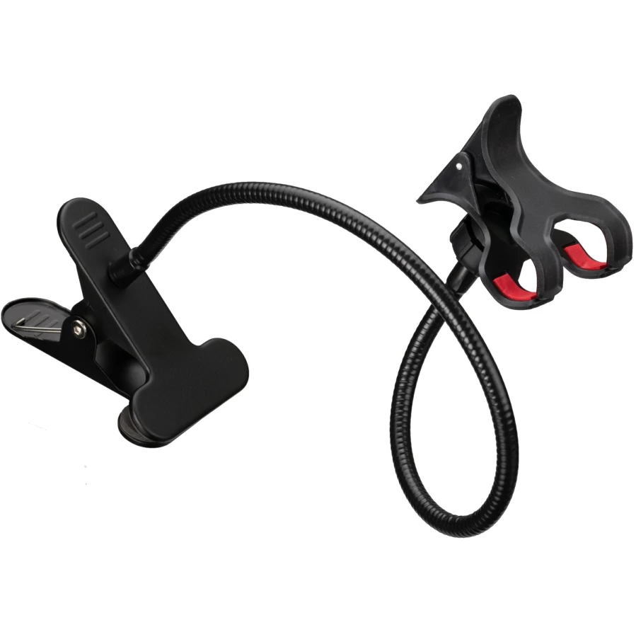 Bresser BR-141 Flexible Gooseneck Phone Stand with Universal Clip for Smartphones - Adjustable Holder for Hands-Free Viewing