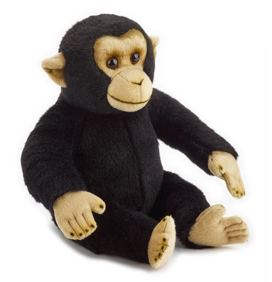 Bresser National Geographic Plush Chimpanzee Toy - Stuffed Animal for Kids & Collectors