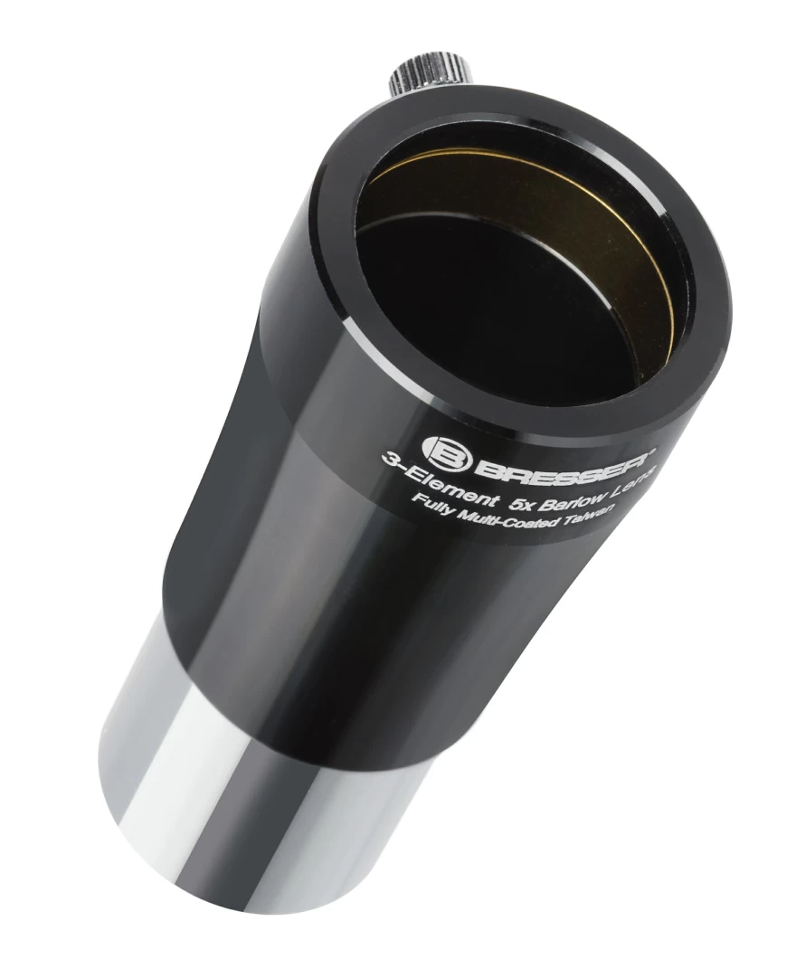 Bresser 1.25" 5X Barlow Lens for Telescopes - High-Powered Magnification for Astronomy