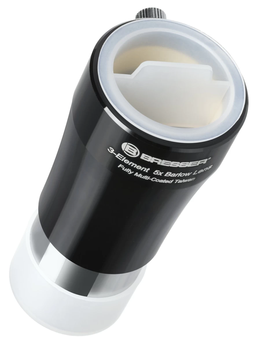 Bresser 1.25" 5X Barlow Lens for Telescopes - High-Powered Magnification for Astronomy