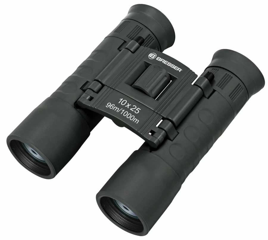 Bresser 10x25 Compact Pocket Binoculars - Lightweight & High Power Magnification for Outdoor Activities