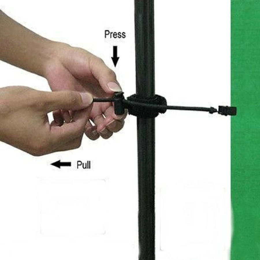 Bresser BR-65 Background Cloth Tighteners - 10-Piece Set for Secure Display Backdrops