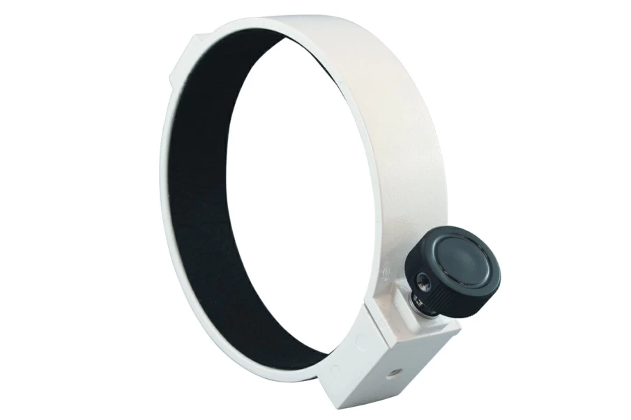 Bresser 125mm Telescope Tube Ring Pair, White - Compatible with Vixen Sx & Other Models
