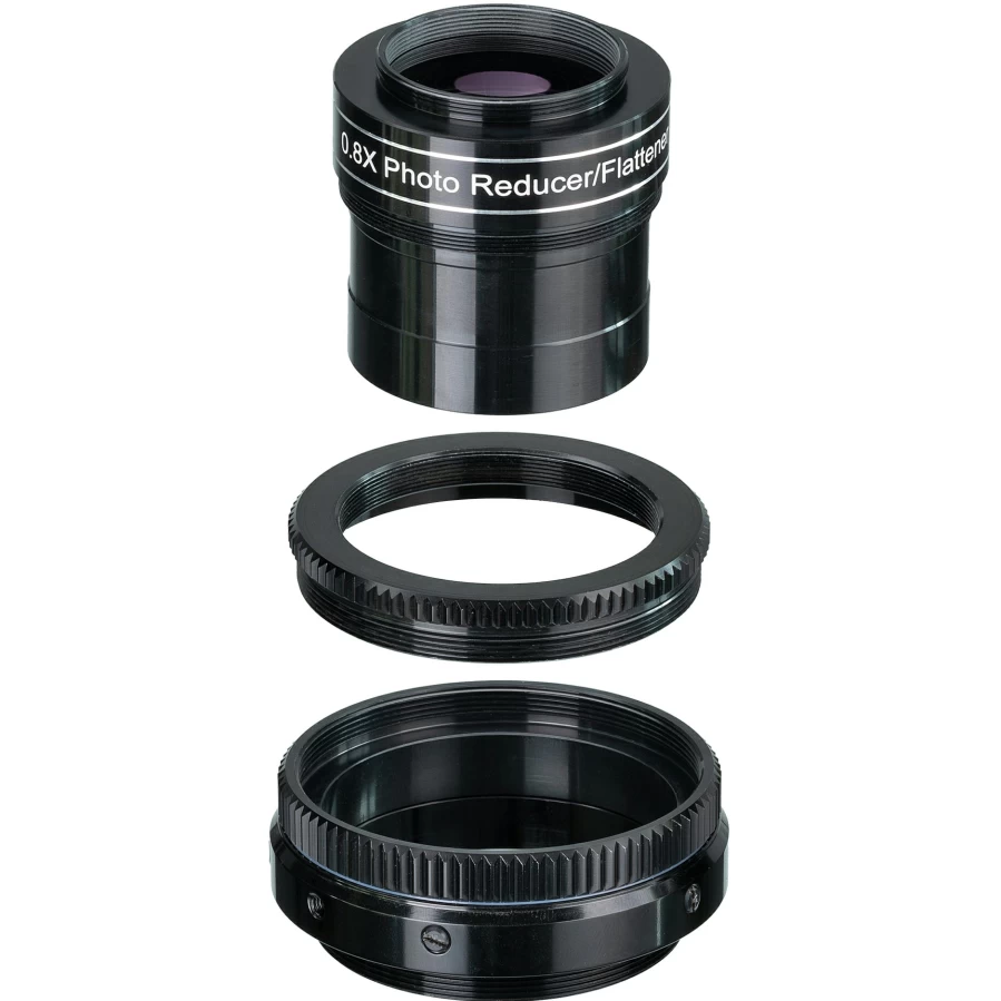 Bresser Lunt CAA-RF 0.8X Reducer Field Flattener for LS80MT, LS100MT & LS130MT Telescopes - Night Sky Photography Accessory