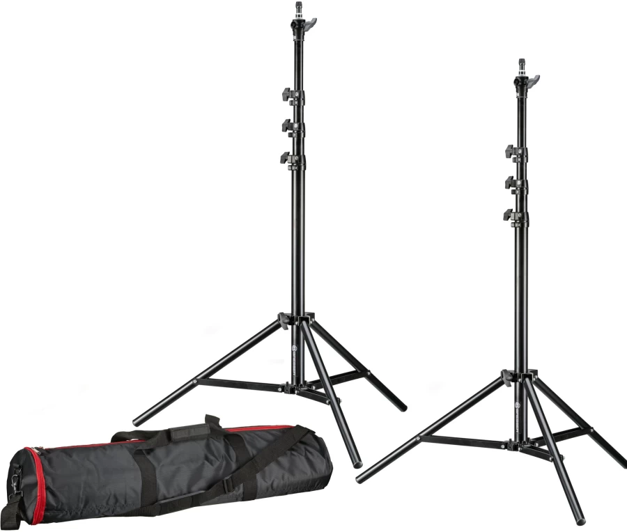 Bresser BR-TP240 Pro-1 Professional Tripod with 2 Lamps for Enhanced Lighting and Stability