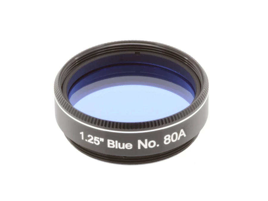 Bresser 1.25" Blue No.80A Filter for Telescopes – Explore Scientific Astronomy Accessory