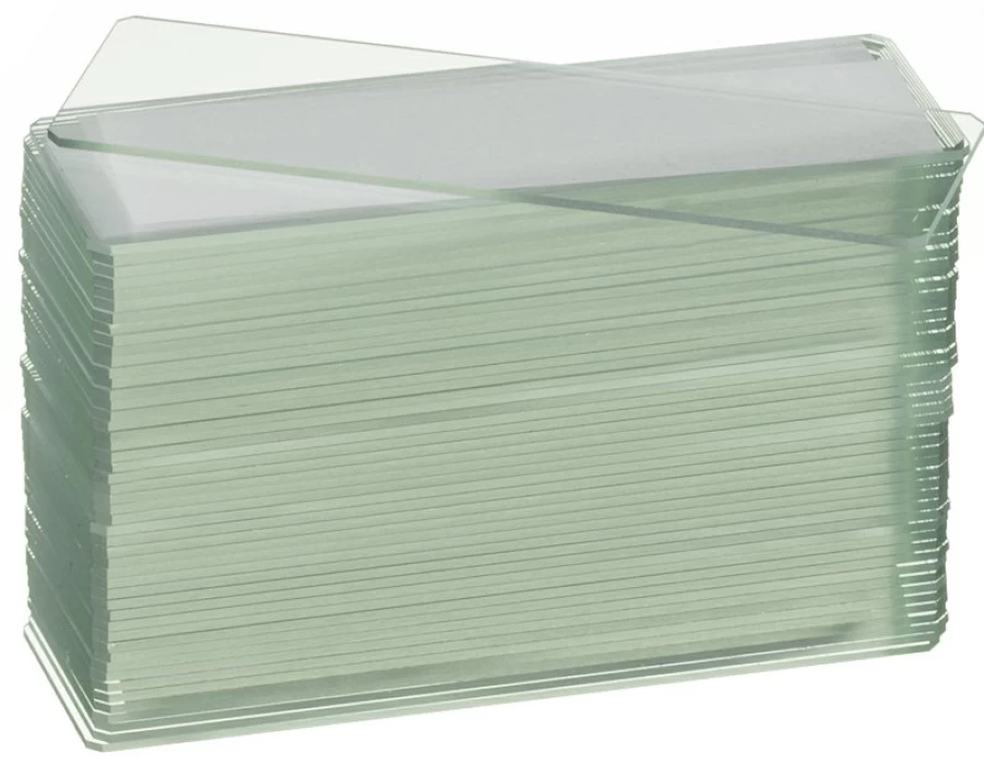 Bresser Microscope Blank Slides and Cover Plates Set - 50 or 100 Pieces for Lab and Educational Use