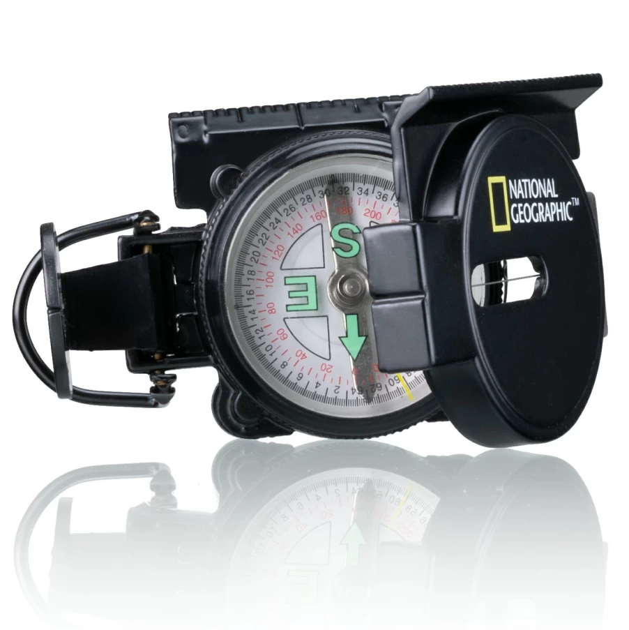 Bresser National Geographic Professional Compass for Outdoor Adventures – Durable & Accurate Navigation Tool